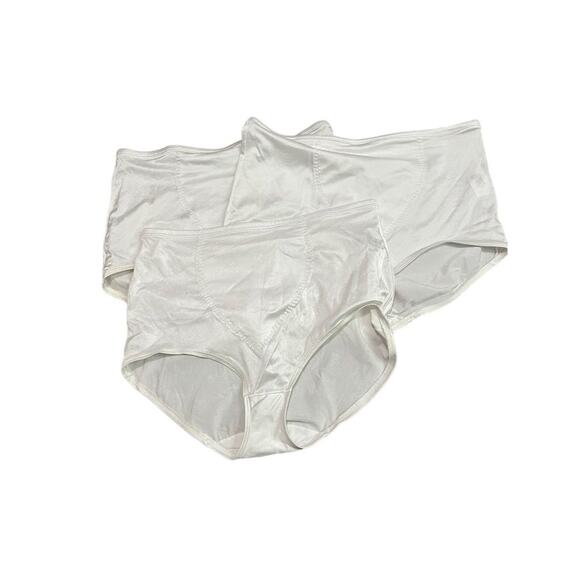 Vintage Sears Shiny White Granny Panty Style 49600 3XL Set of 3 - Picture 9 of 10